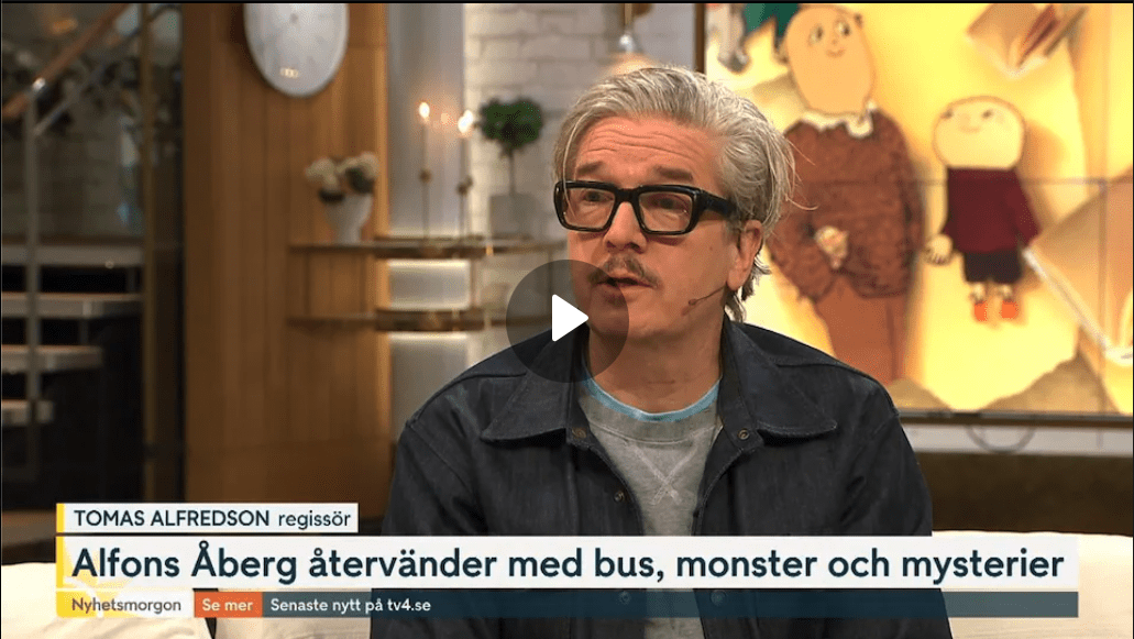 Tomas Alfredson i Nyhetsmorgon om de nya Alfons Åberg Bok-FIlmerna